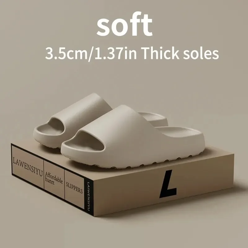 Hot Coconut Slippers Feel like Stepping on Shit Thick-soled Sandals Summer New Non-slip Wearing Women's Sandals EVA Slides
