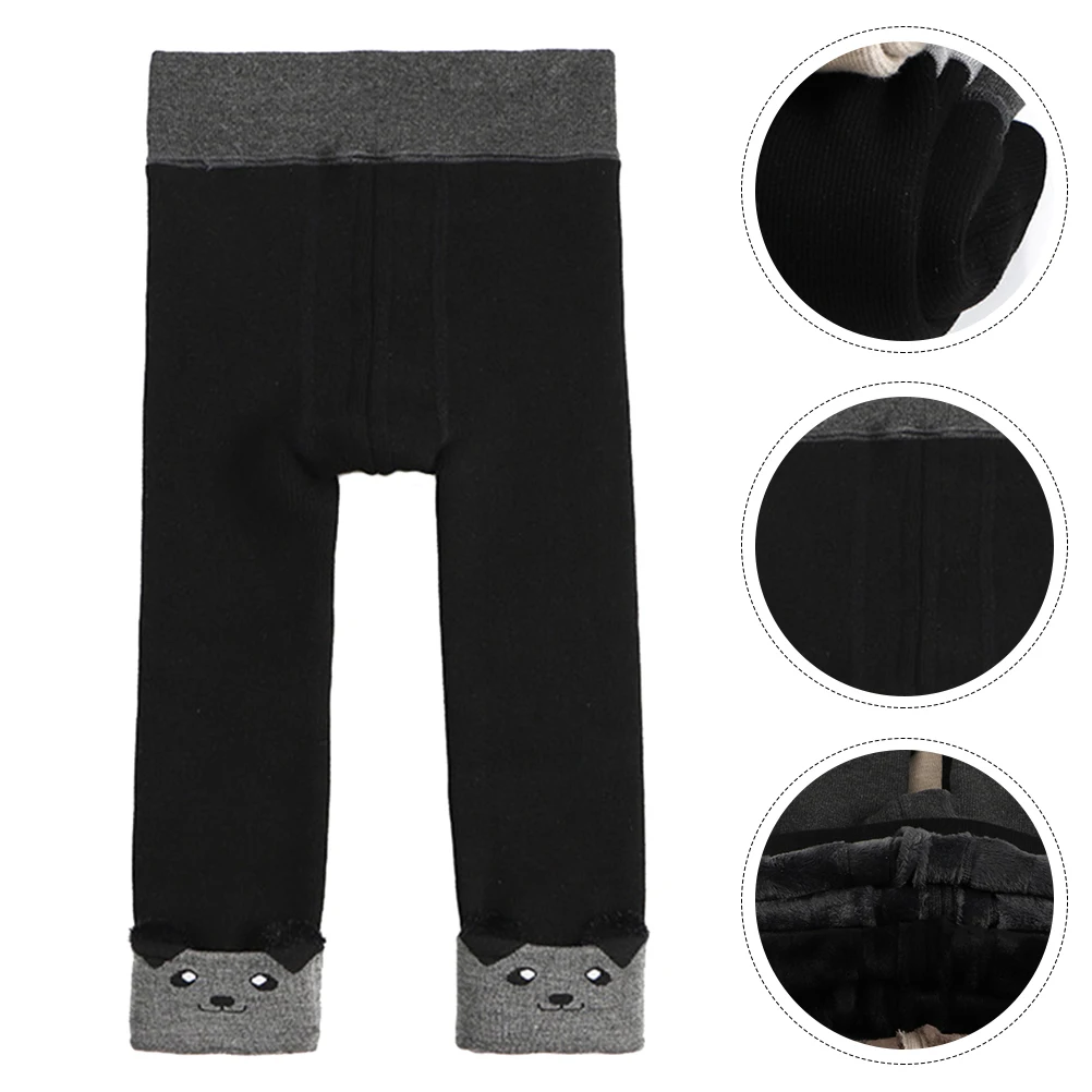 

Winter Children Warm Pants Kids Thermal Cartoon Pattern Toddler Soft Comfortable Elastic Long Coat Dress Boot Girls Boy Outfits