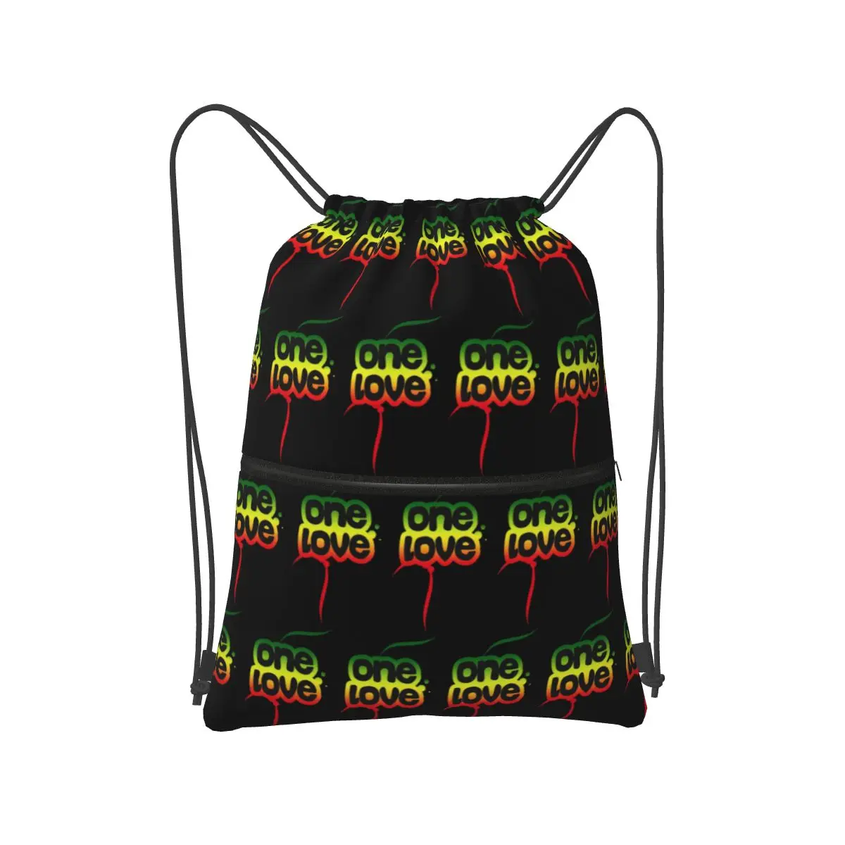 Bob Marley One Love Backpacks Fashion Drawstring Bags Storage Bag Book Bags for Travel Students