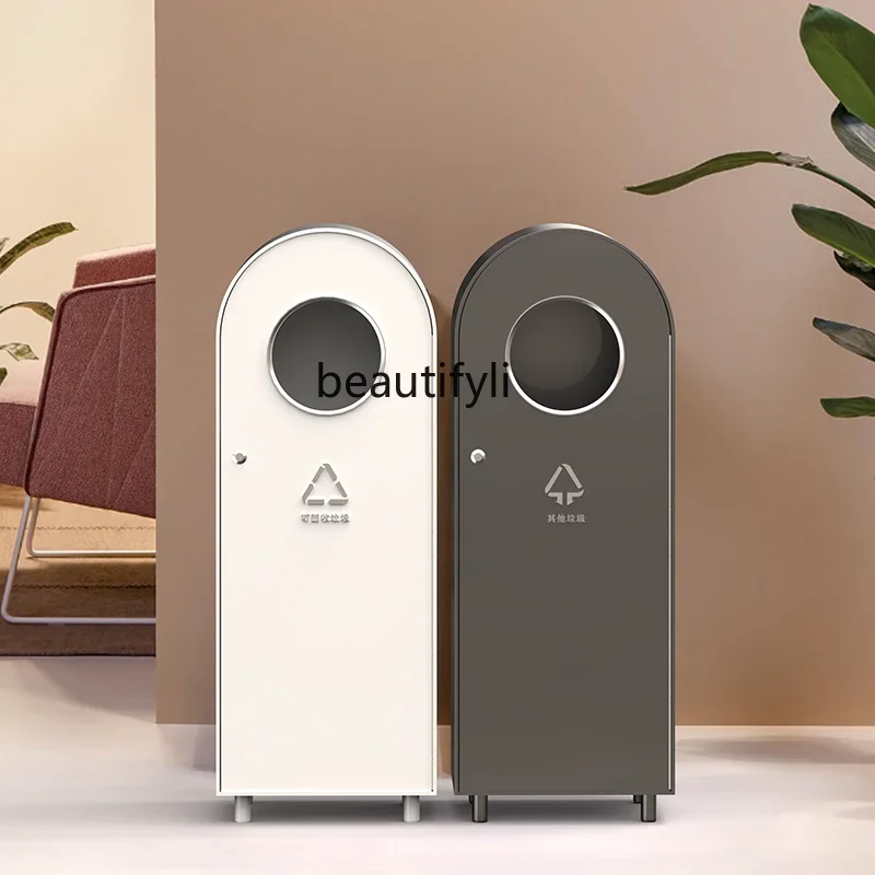 

xz1Vertical trash can commercial, outdoor scenic shopping mall peel box stainless steel customization