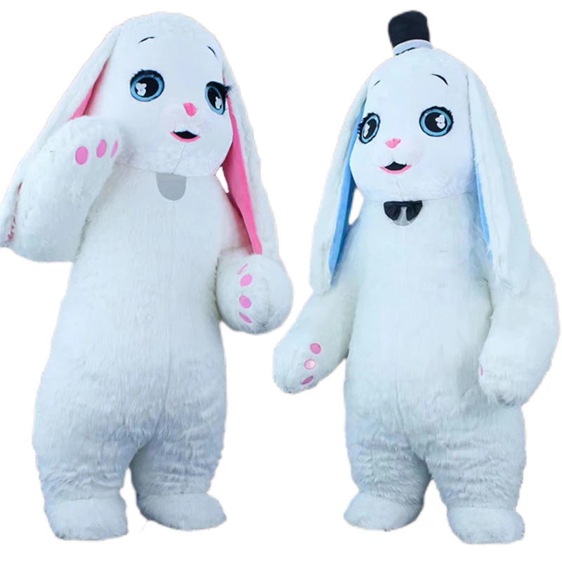 

2.6m Inflatable Easter Rabbit Mascot Costumes Bunny Role Play Disfraz Fancy Halloween Cosplay Funny Party Dress Suit Celebration