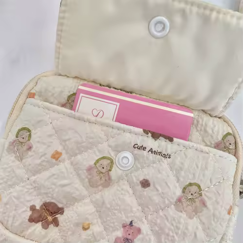 Cute Cartoon Small Travel Cosmetic Lipstick Earphone Card Portable Storage Bag Purse Women Gift Pouch In Make up Bags Organizer - Image 5