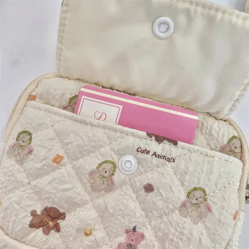 Cute Cartoon Small Travel Cosmetic Lipstick Earphone Card Portable Storage Bag Purse Women Gift Pouch In Make up Bags Organizer - Image 5