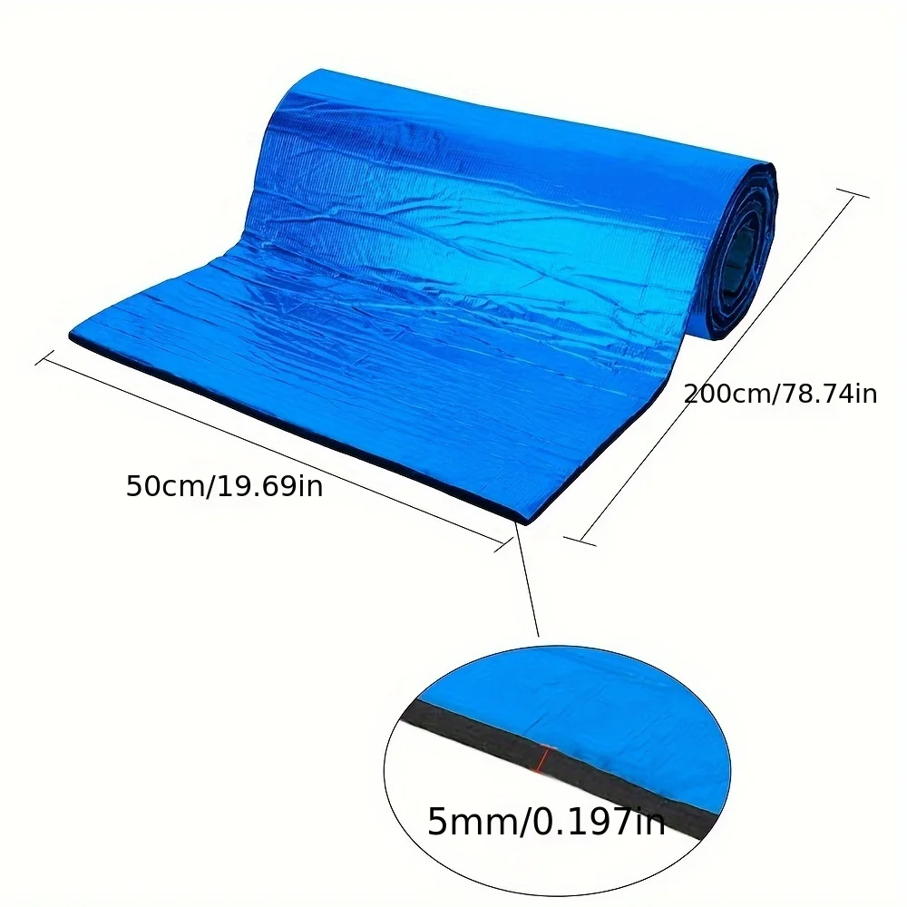 Automotive thermal and acoustic insulation foam aluminum foil self-adhesive thermal and acoustic insulation pads car hood acoust
