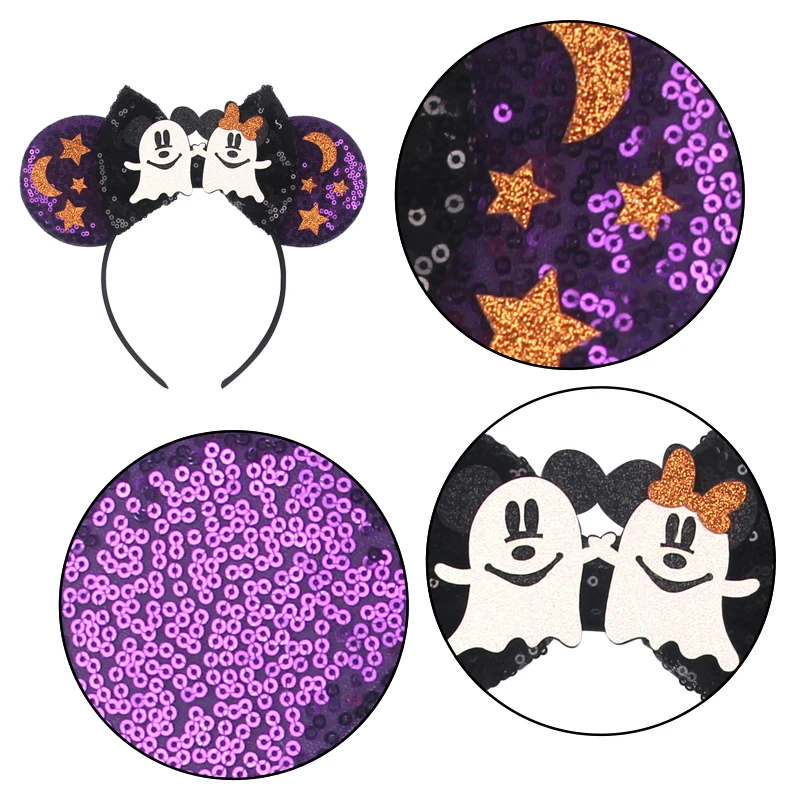 Neueste Haarreifen mit Mausohren, Haarbänder mit Schleife, Haaraccessoires, Party-, Weihnachts-, Halloween- und Prinzessinnen-Dekoration, Cosplay-Kostüm für Mädchen – Detail 4