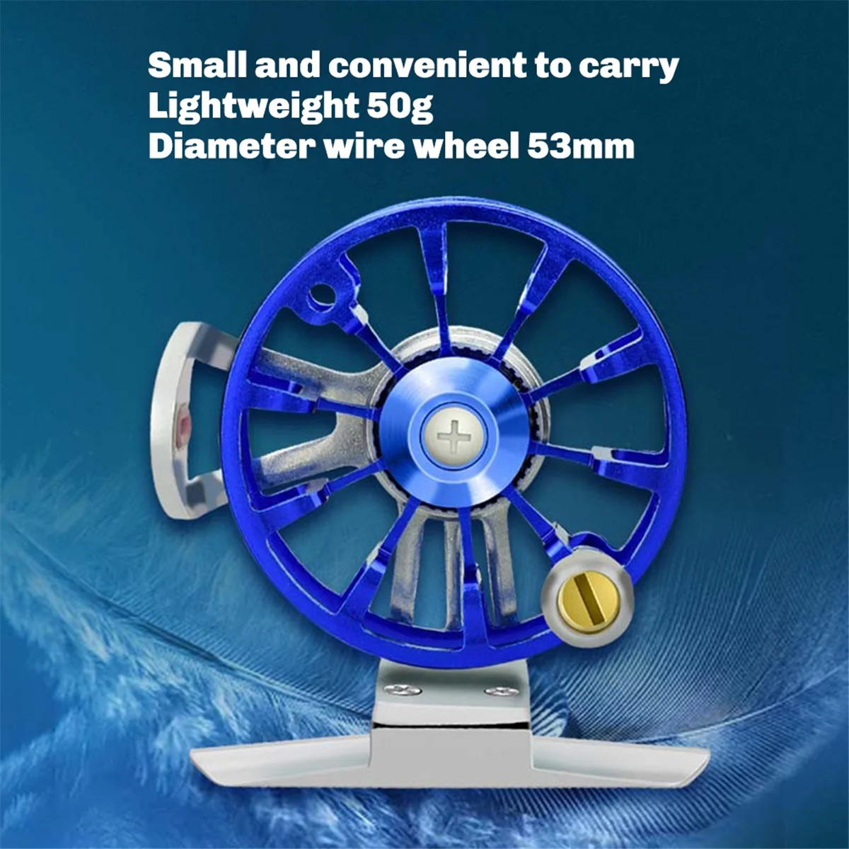 A03R Metal Right Hand Flying Ice Fishing Reel Rock Fishing Hand Rod Front Wheel with One Click Release Switch