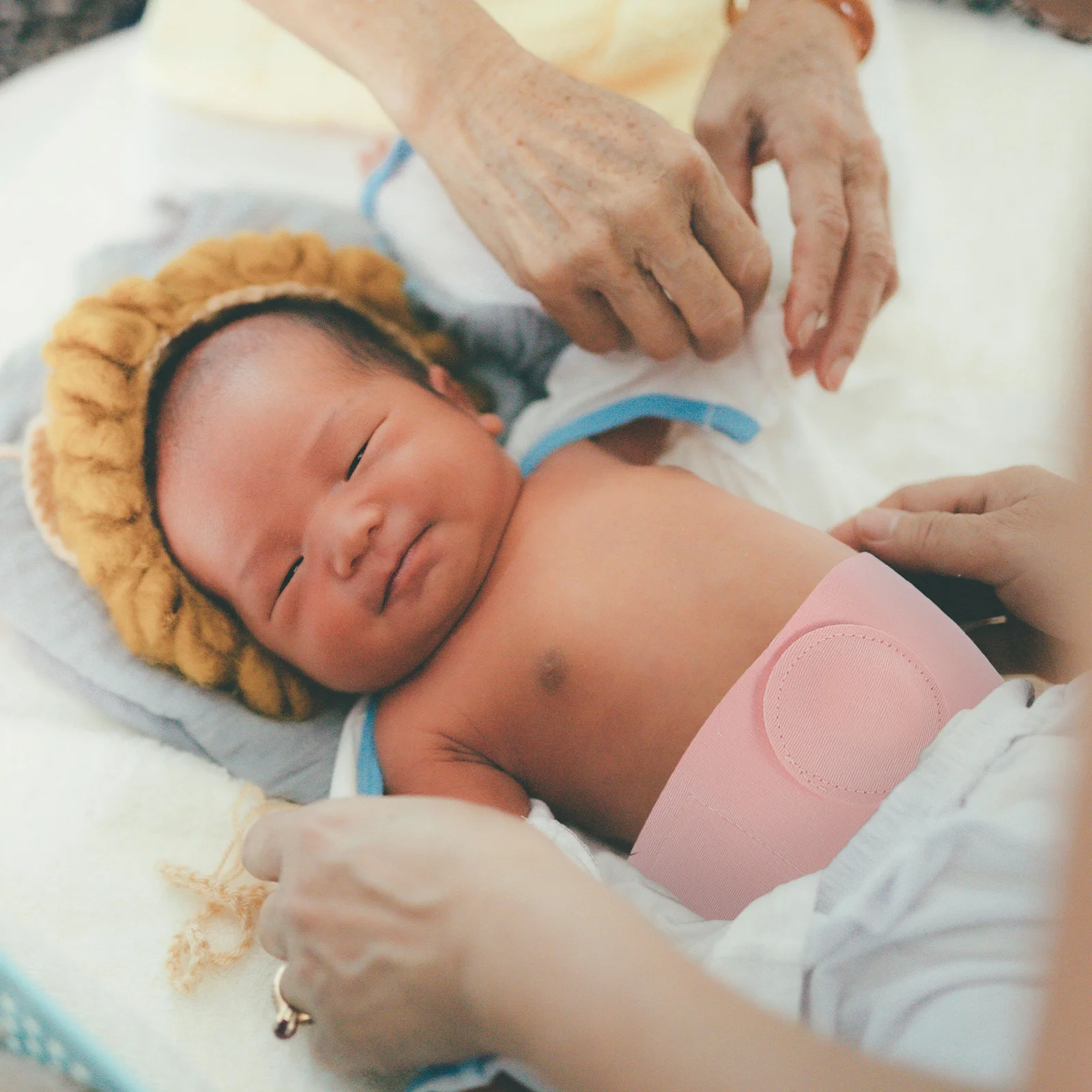 

2 Pcs Umbilical Hernia Medical Newborn Belly Belt for Navel s Cord