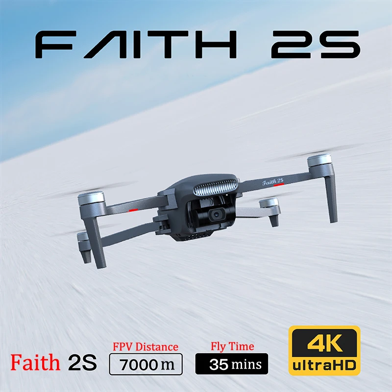 New Arrival CFly Faith 2S 3-Axis Gimbal Professional Real 4K HD Camera GPS 7KM FPV 35Mins Flight RC Drone Quadcopter SG906 MAX2