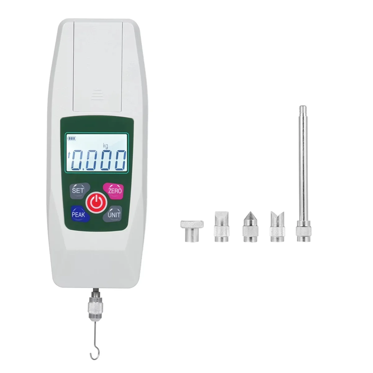 Digital Force Gauge Push and Pull Tester Meter Mini Dynamometer N Kg Lb Oz 500N/50kg/110lb/1800oz 1% Accuracy