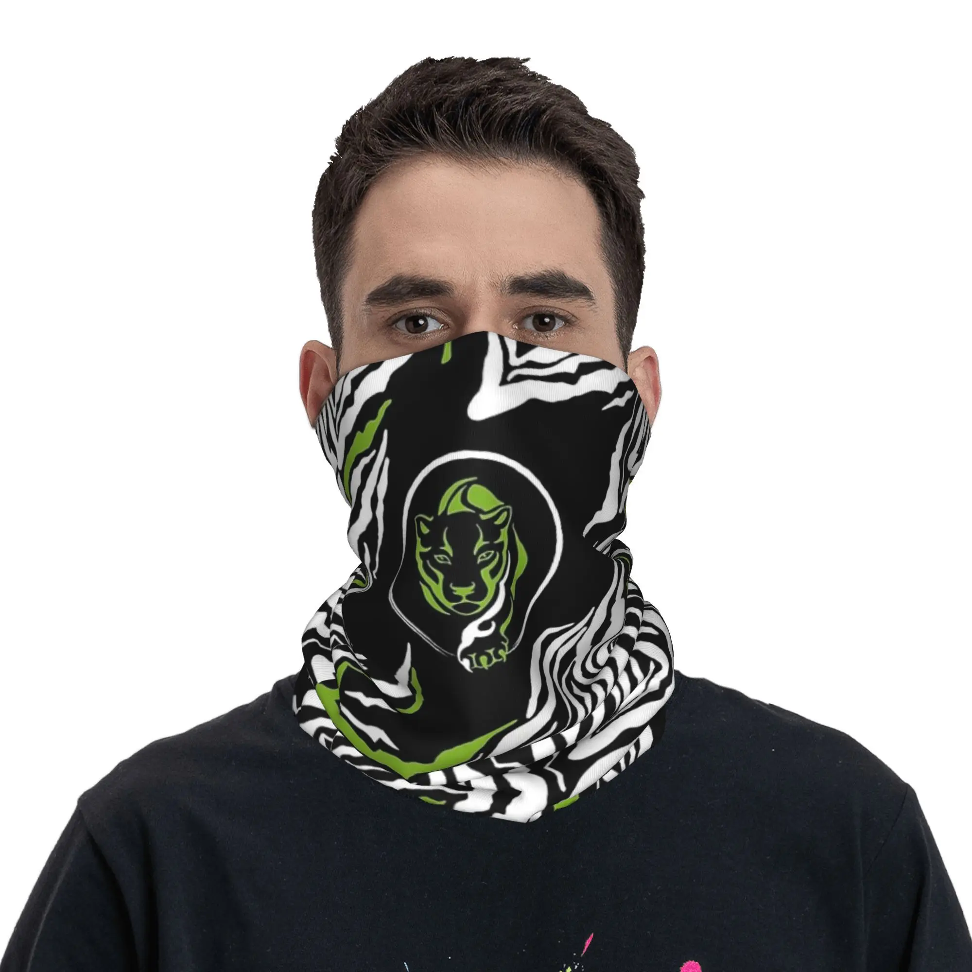 

Gowild Бесшовная бандана с изображением зебры-пантеры Cougar, маска на шею, шарф с принтом, многофункциональный велосипедный шарф, спорт на открытом воздухе