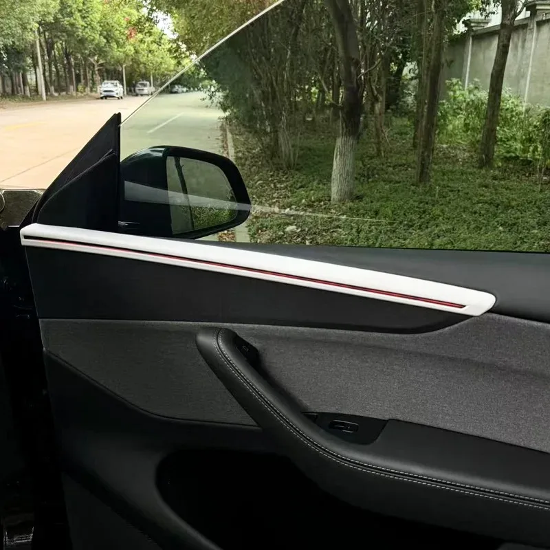 Interior Door Panel Molding Trim For Tesla Mode Y Juniper 2025 2026 Accessory 4PCS Car Door Side Decorative Strip Sticker Cover - view 5
