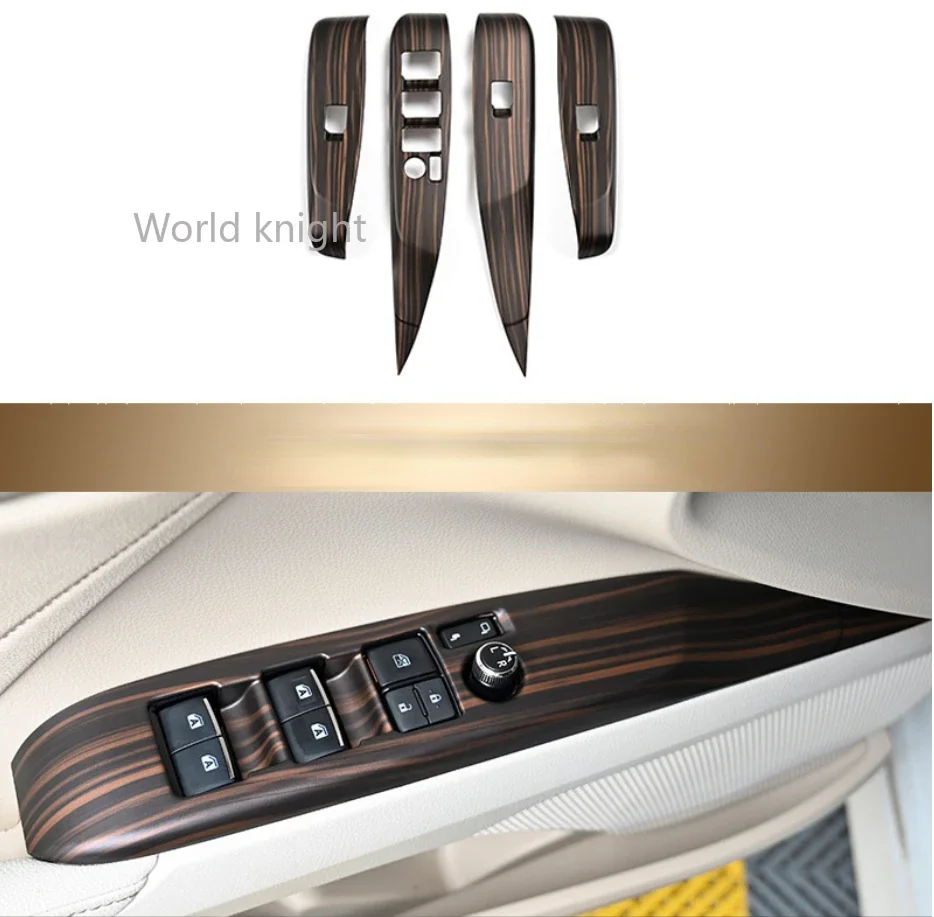 Car Interior Peach Wood Decoration Sticker Center Console Gear Shift Box Panel Cover Trim For TOYOTA CAMRY 2018-2020 Panel Frame