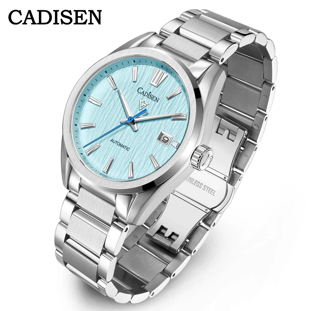 CADISEN 2024 New Luxury Men Mechanical Wristwatches 10Bar Waterproof Japanese NH35 Movement Automatic Watch Steel Watch for Men