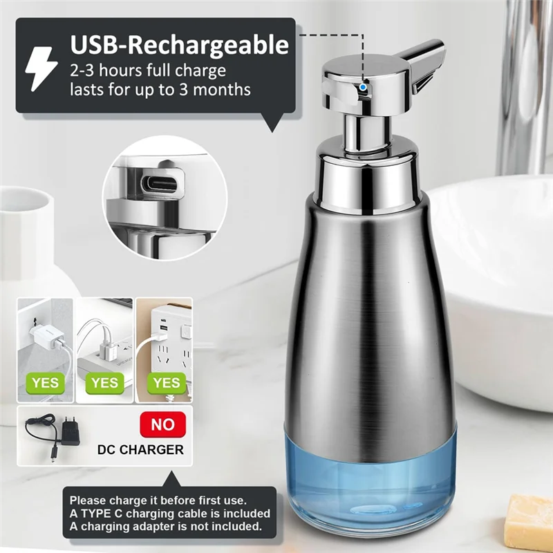 A22F-Dispenser automatico di sapone Dispenser di sapone umano semplice Dispenser automatico di sapone automatico Touchless