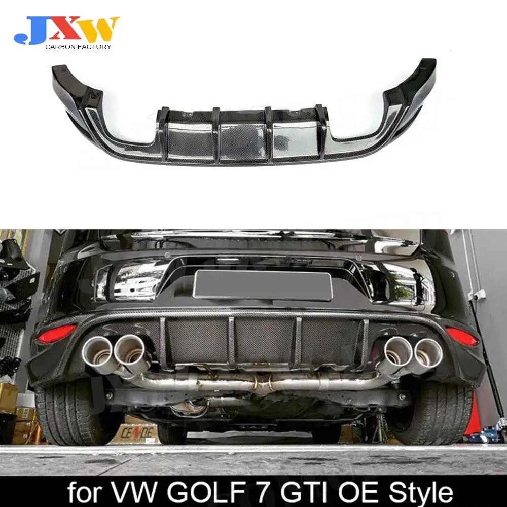 

MK7 O Style Carbon Fiber Rear Bumper Lip Diffuser for Volkswagen Golf 7 GTI Hatchback 2014-2017 RZ Style