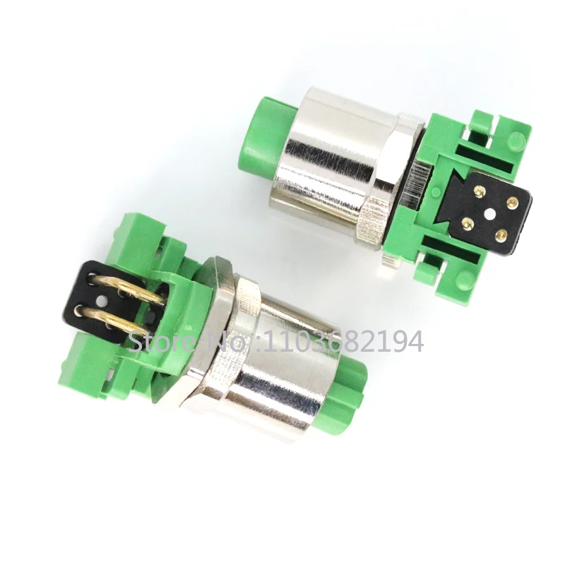 M12d Series Connector, Right Angle Socket, 21033814440, M12-PCB-THR-2PCB