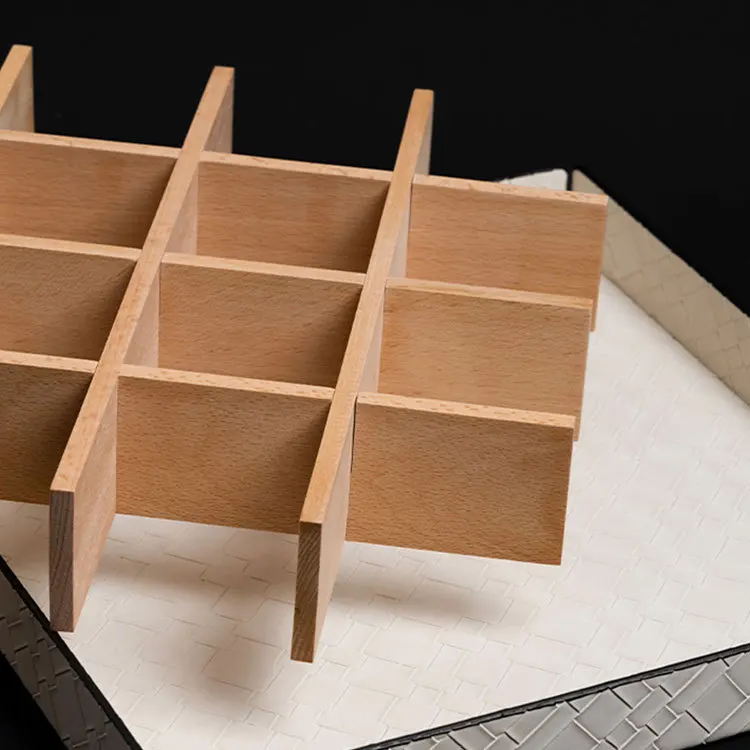 

Modern light luxury creative nine-square grid storage tray, sales office model room, hotel decoration pallet ornaments