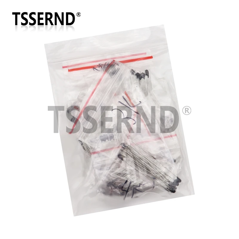 100pcs=10valuesX10pcs NTC Thermistor Resistor Kit  NTC-MF52AT 1K 2K 3K 4.7K 5K 10K 20K 47K 50K 100K 5% 3950B