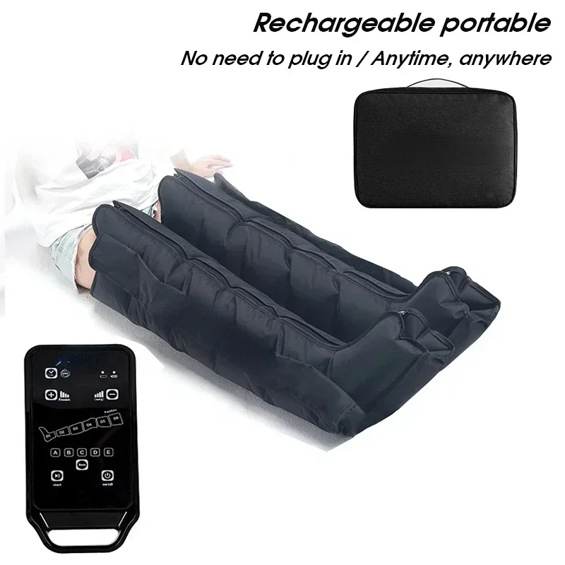air Compression leg Massage Therapy, Recovery System: Compression Boots, Pump, and Case. Sequential masssger