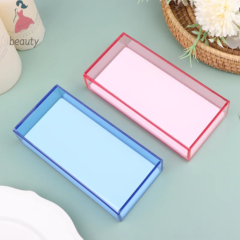 Storage Box Single Layer Acrylic Volume Lash Extension Display Eyelash Extension Glue Pallet Holder Storage Box For Individual