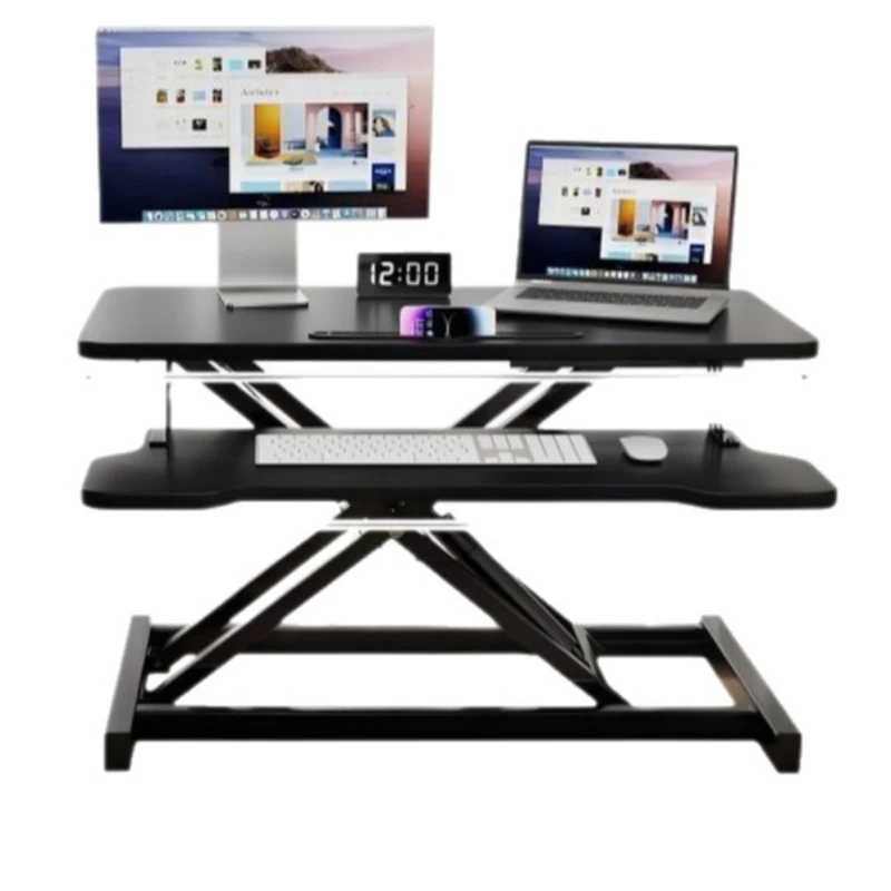 Height Adjustable Standing Desk-Modern Minimalist Computer Table,Ergonomic Laptop Riser with SmoothLift Mechanism for Home ffice