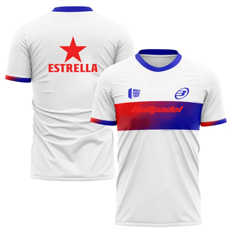 Fashion Gradient Harajuku Men's T Shirt Padel Tennis Sportswear Summer Outdoor Run Fitness Short Sleeve Fashion Oversized Tops image 6