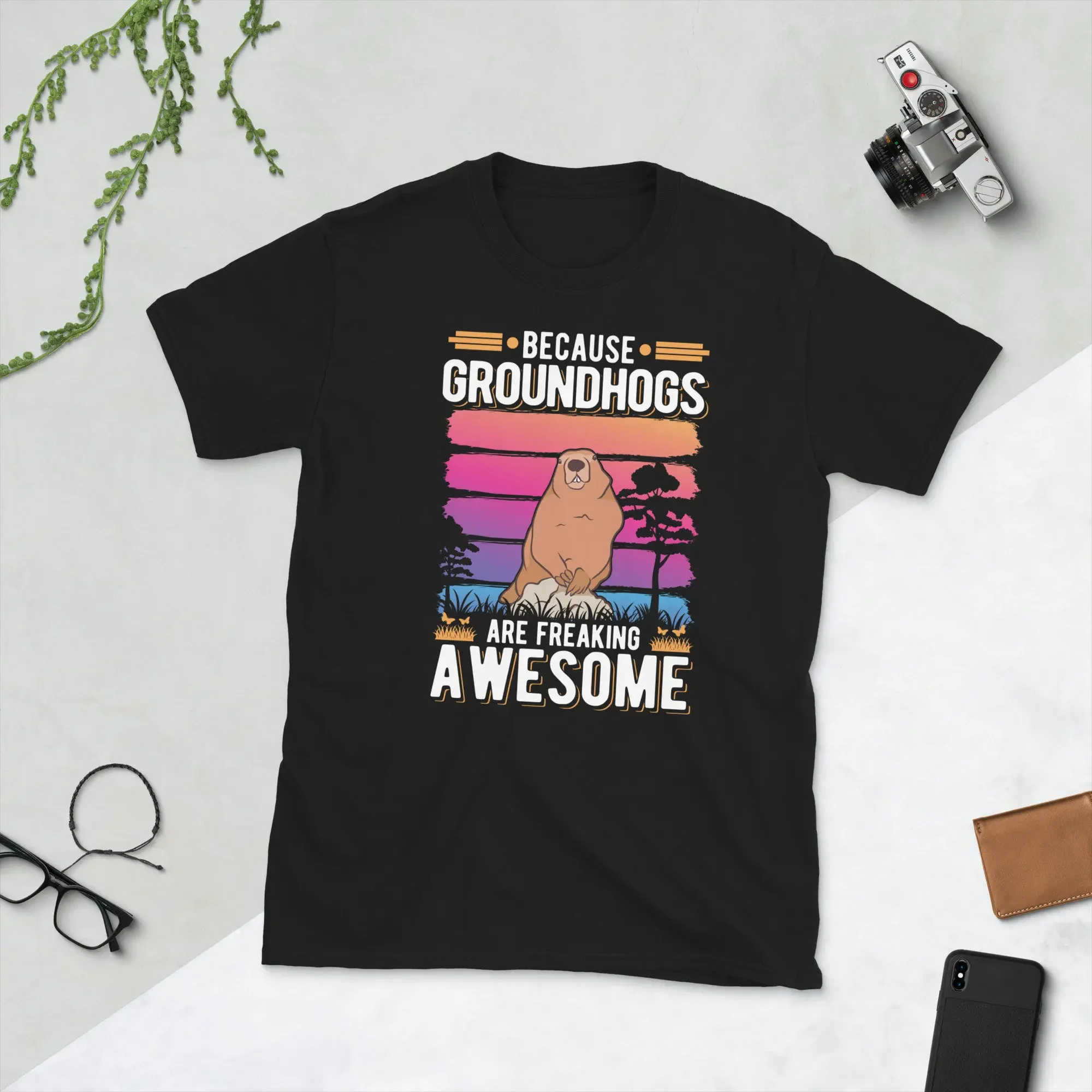 Because Groundhogs Are Freaking Awesome Marmot T Shirt Groundhog Ground Hog Day Woodchuck