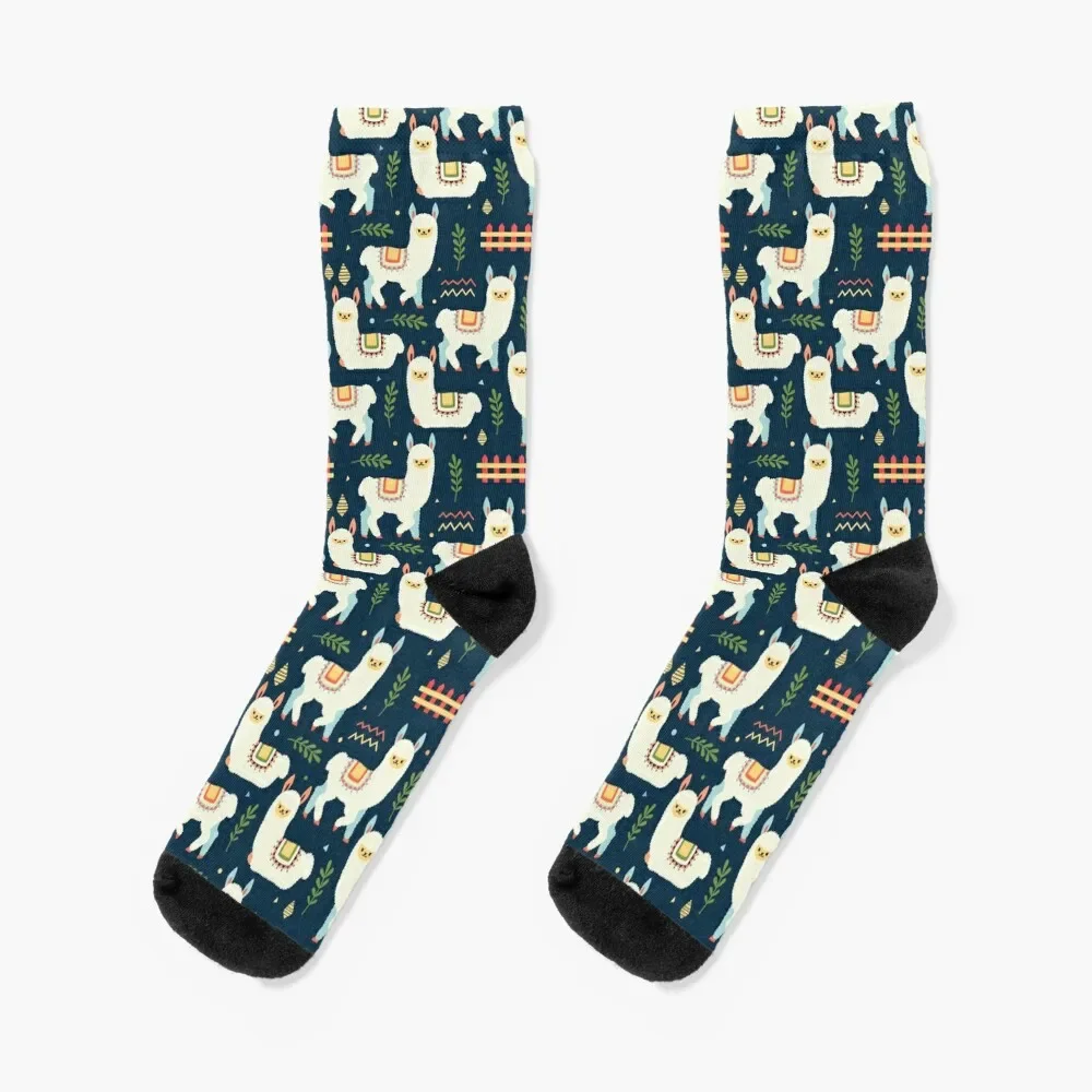 

Cute Alpaca Pattern Socks custom sports shoes cartoon Socks Men Women's