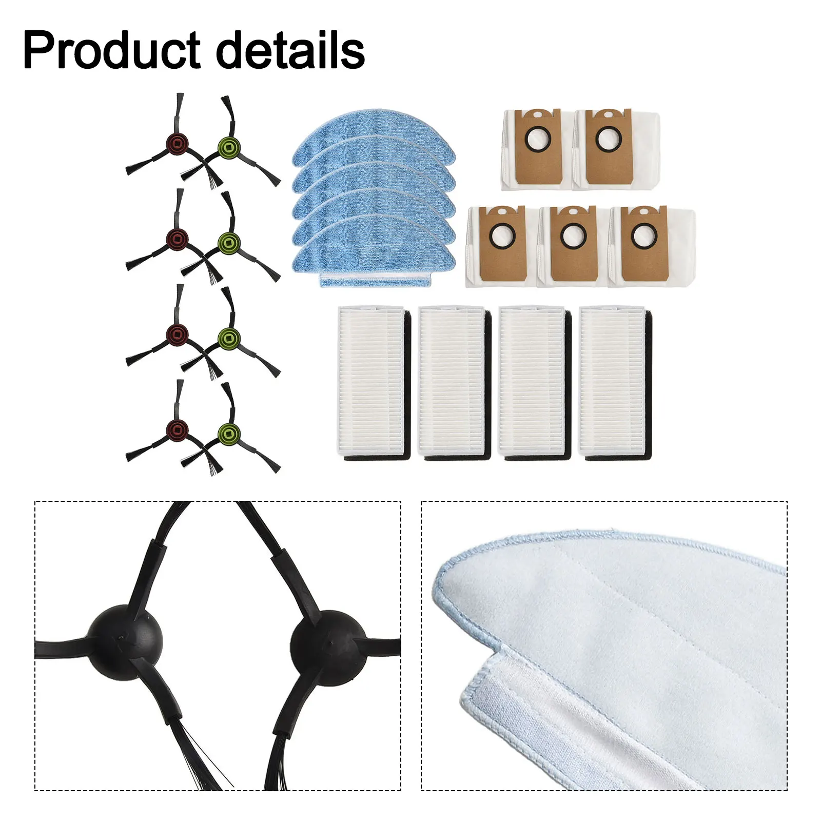 

Cleaning Accessories Filter Mop Cloth Home Cleaning Easy Disposal For MD 11415 For MD 11500 For Medion Vacuum Cleaner