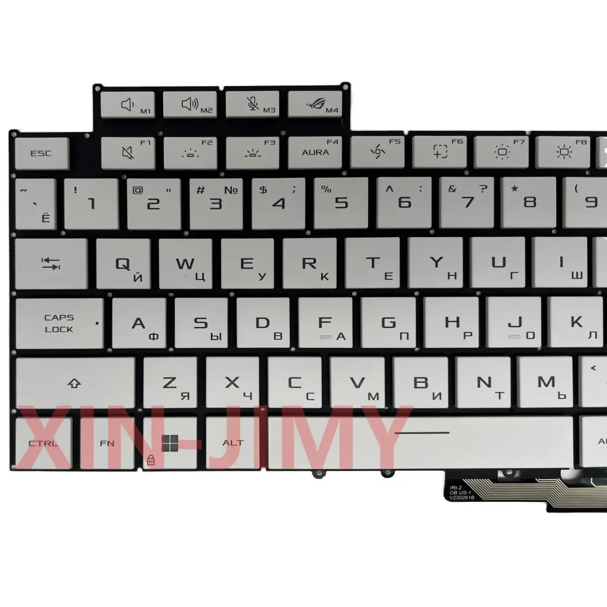 Teclado Retroiluminado EUA ou Rússia, ASUS ROG Zephyrus G14 2024 GA403UI GA403UV GA403U GA403UU Branco