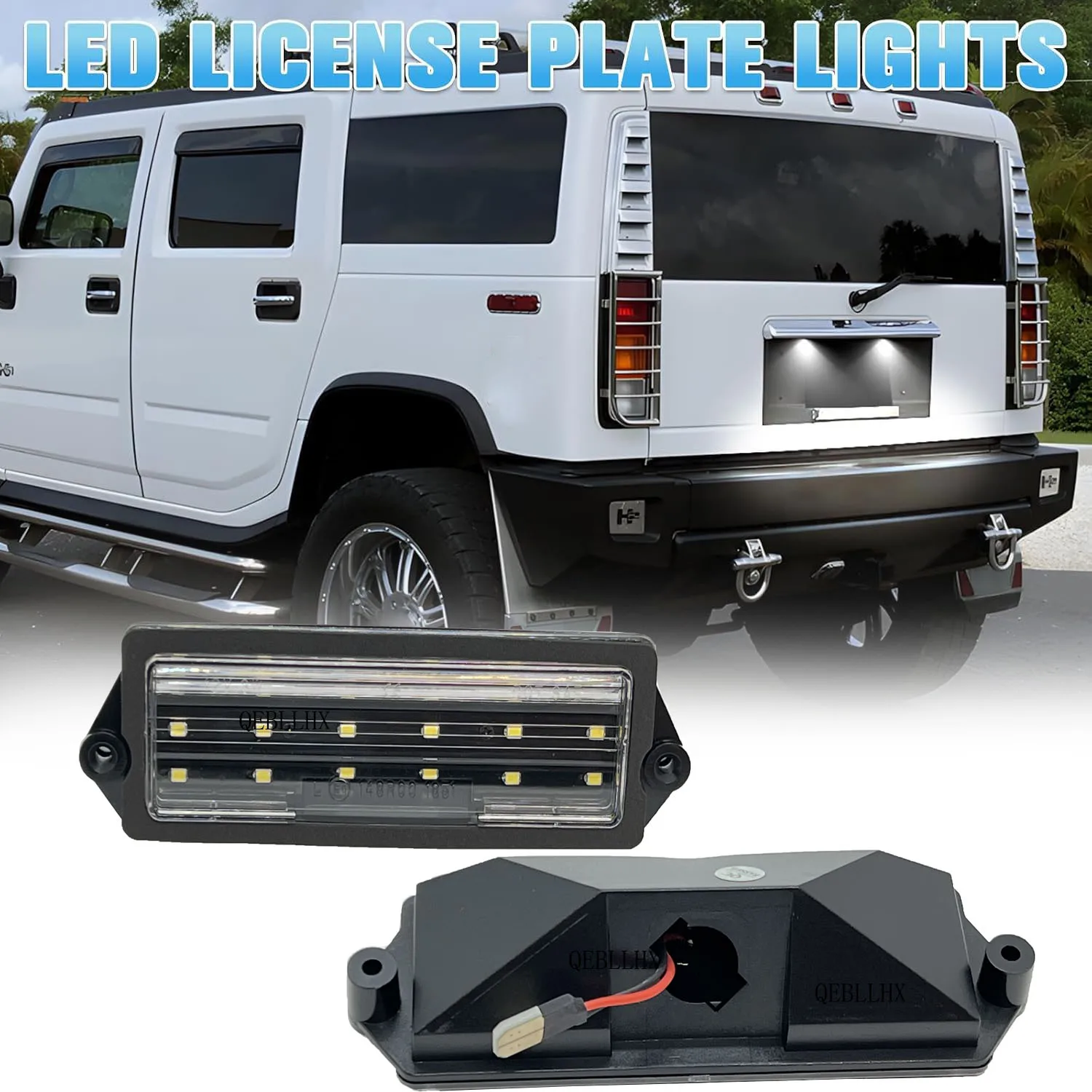 18-SMD LED White Car Rear Tail Bumper Light Canbus Error Free For Hummer H2 SUV 2003-2007 For Cadillac Deville Seville