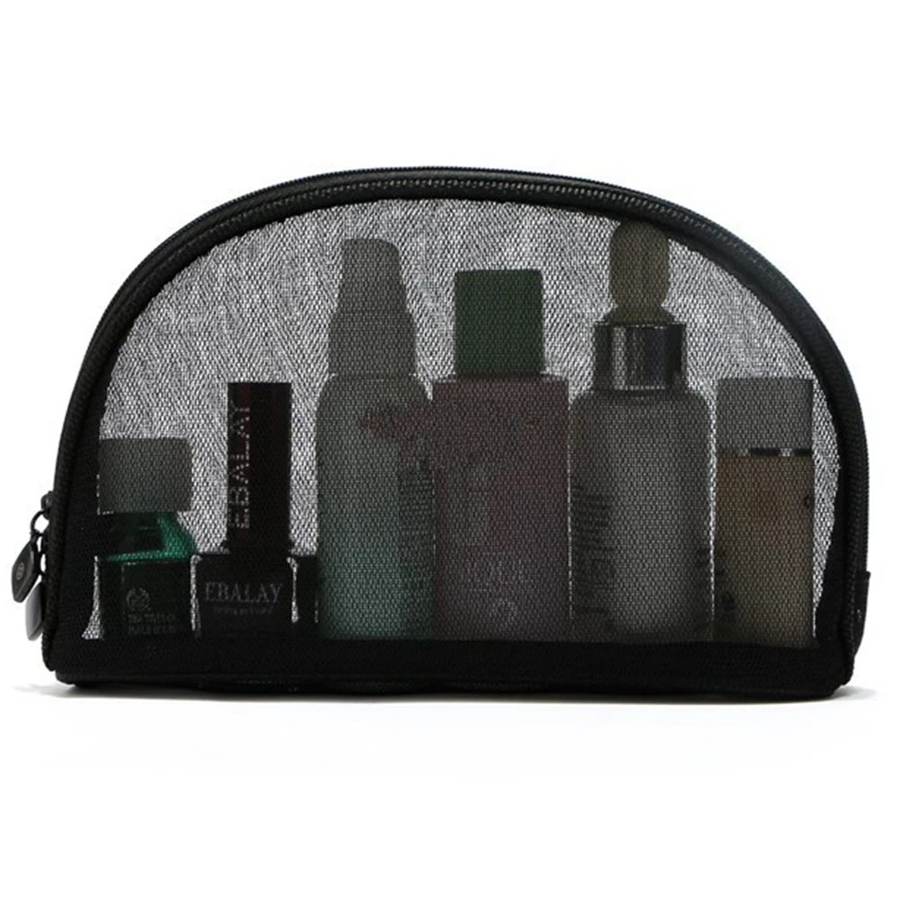 

3 Pcs Three-piece Bag Multiple Size Makeup Mesh Simple Durable with Zipper