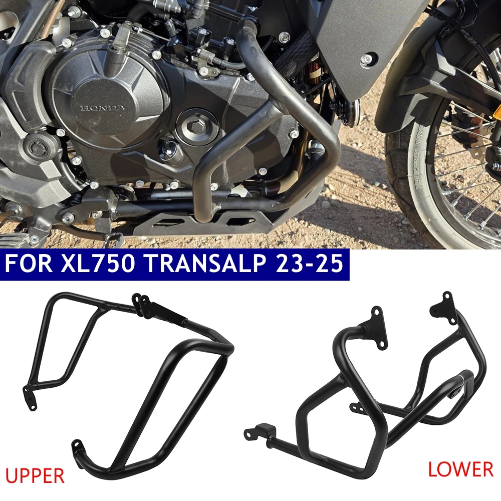 

XL750 Motorcycle Highway Crash Bars Engine Tank Guard Bar Bumper Stunt Cage Protector For HONDA XL 750 TRANSALP 750 2023-2025