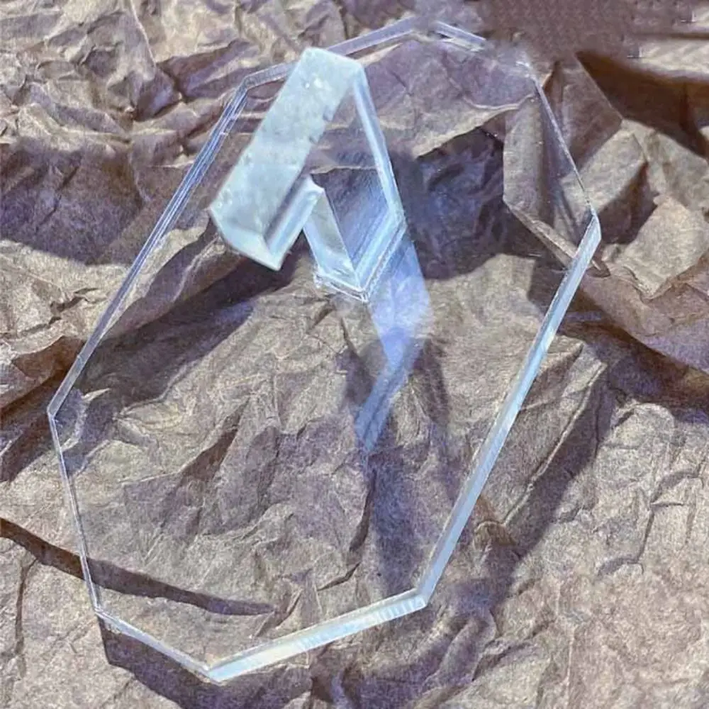 Suporte acrílico transparente para unhas, 6 peças, formato de coração, flor, rack de exibição de arte em unhas, ferramentas de coelho, prateleiras para exibição de unhas, prática diy