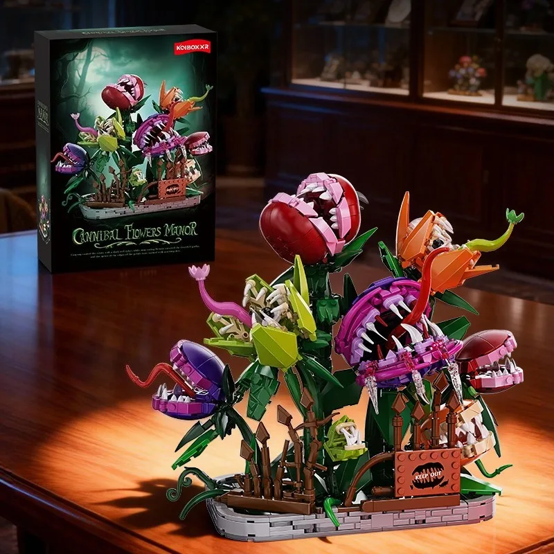 

Набор строительных блоков «Карликовая пирания» (1266 деталей): Мутантная растительность, декоративные украшения, игрушка-конструктор, подарок