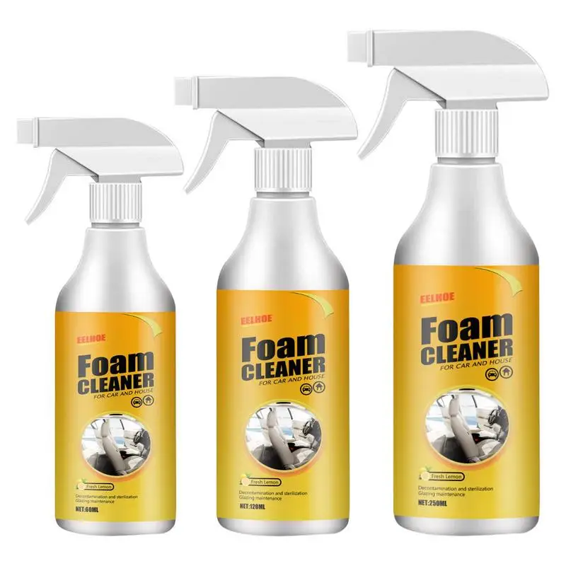 Car Interiors Spray Leather Cleaner Car Leather Cleaner Spray Fit For Furniture Boots  For Decontamination Cleaning Supplies