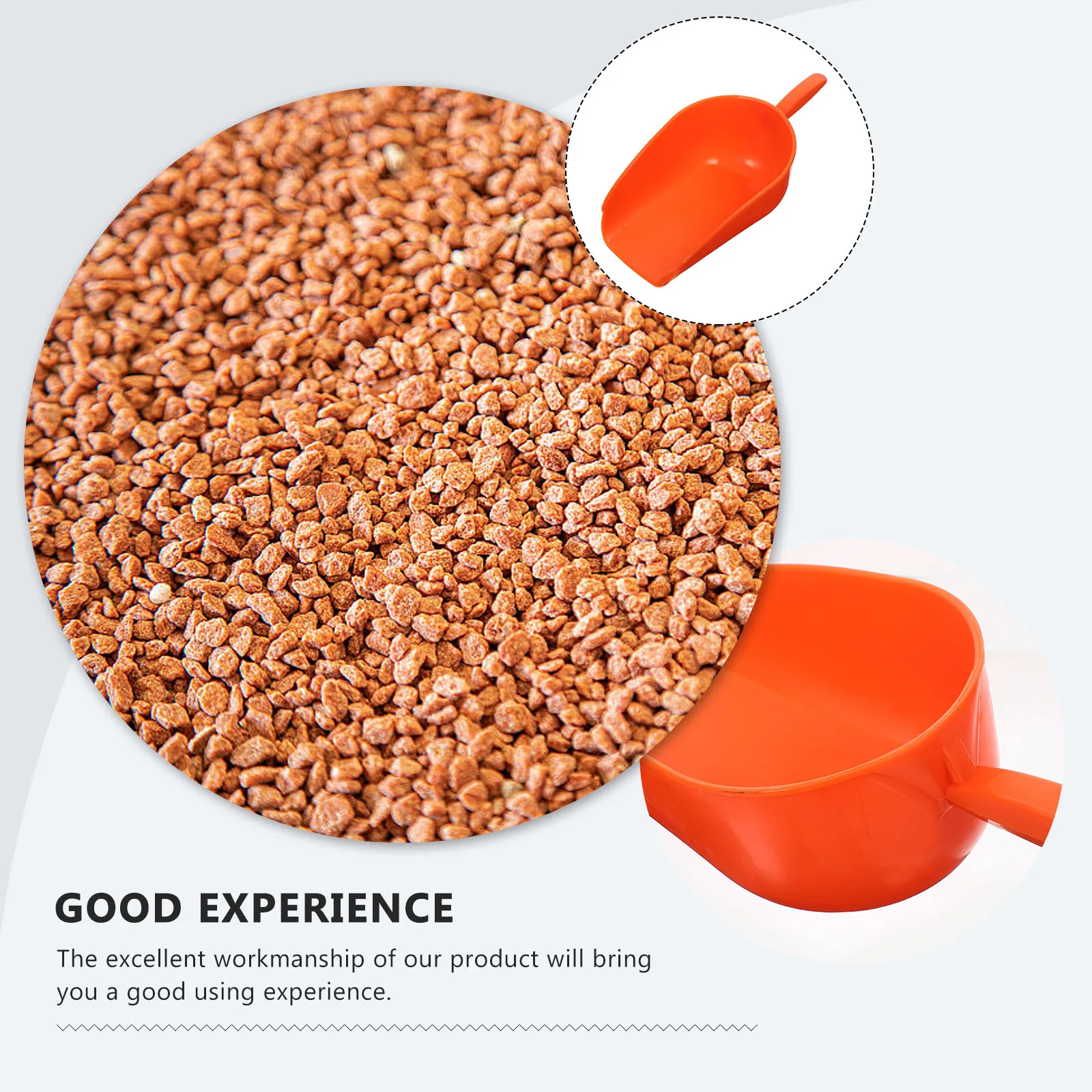 

Plastic Feeding Shovel for Farm Livestock Poultry Large Capacity Reusable Scoop Tool Home PP Practical Design Convenient Use