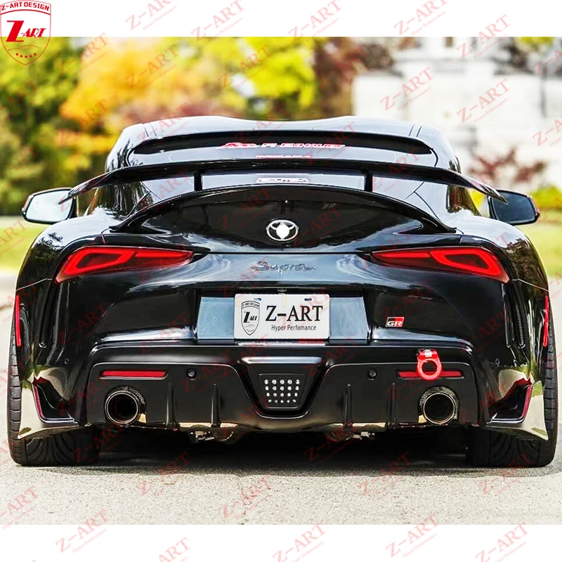 Z-ART 2020 Supra Carbon Fiber Rear Lip for Toyota Supra Carbon Fiber Rear Low Spoiler for New Supra Carbon Fiber Rear Diffuser