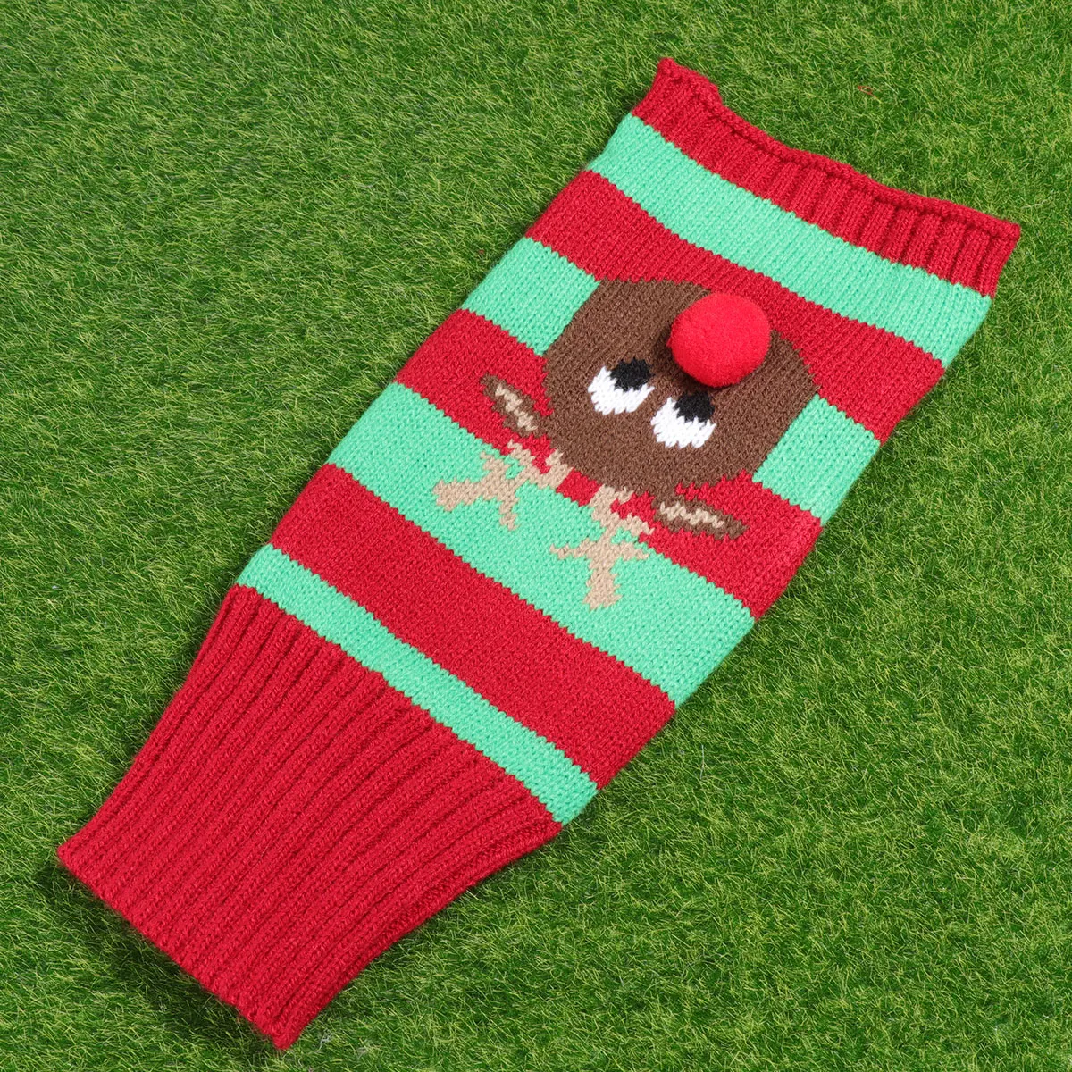 

New Pet Dog Clothes Fashion Stripe Party Dog Clothes Costume Puppy Warm Pet Sweater Outdoor Red Green Xxs Size