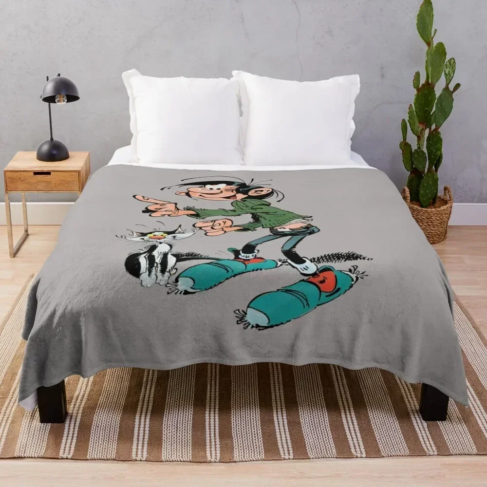 

Gaston Lagaffe Throw Blanket wednesday Luxury Thicken Blankets For Bed Blankets