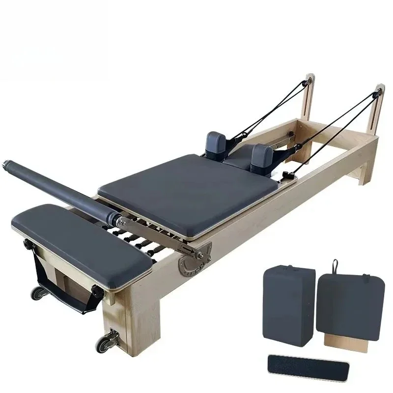 

Classical Yoga Training Home Wooden Reformer Pilates Bed for Home and Studio