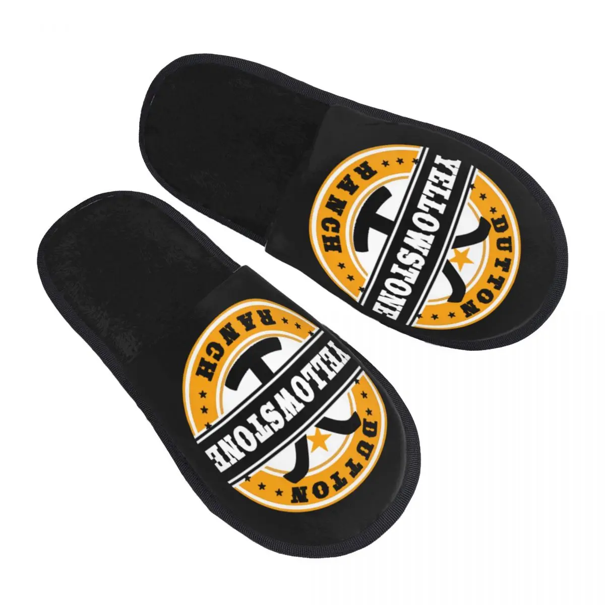 

Custom Yellowstone Comfy Scuff Memory Foam Slippers Women Dutton Ranch Bedroom House Shoes