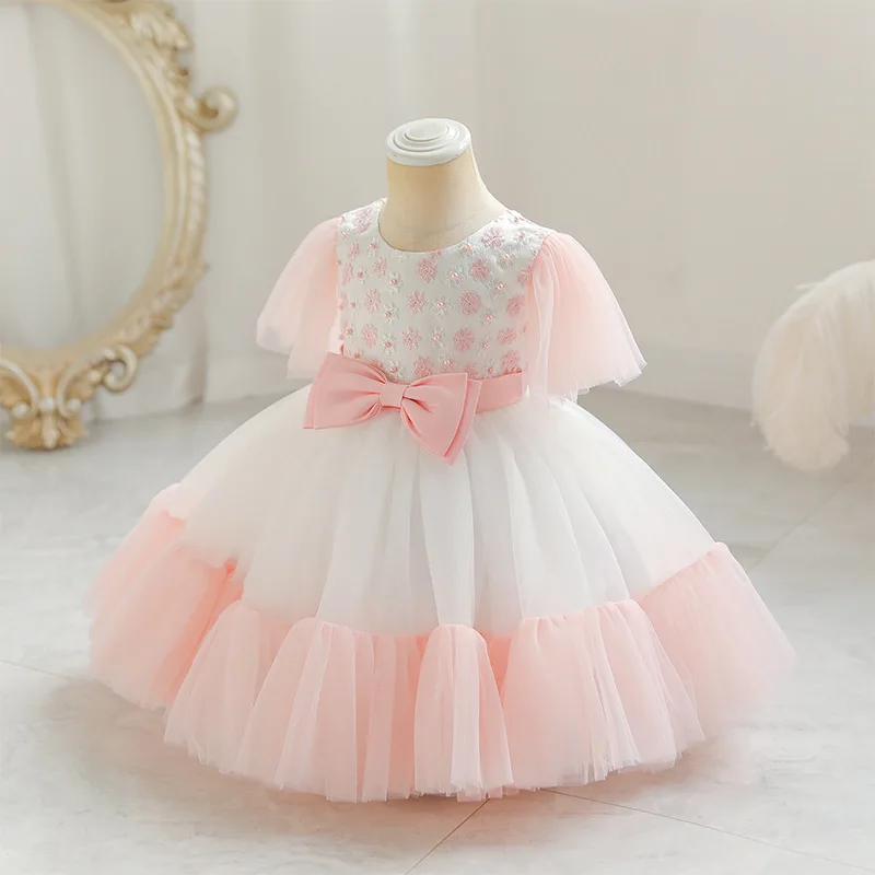 Annabelle Flower Girl Ceremony Dress For Wedding Sleeveless Tulle Ball Gown Elegant Party News Fashion Dresses For Girl 2023