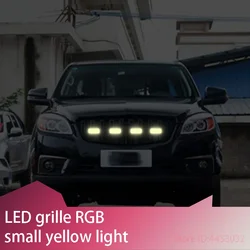 FOR JAC x8 plus a5 qx phev T8 T6 Car Front LED Grille Light RGB Auto Flash Warning Safety Signal Lamps APP Control 12V 64 Colors