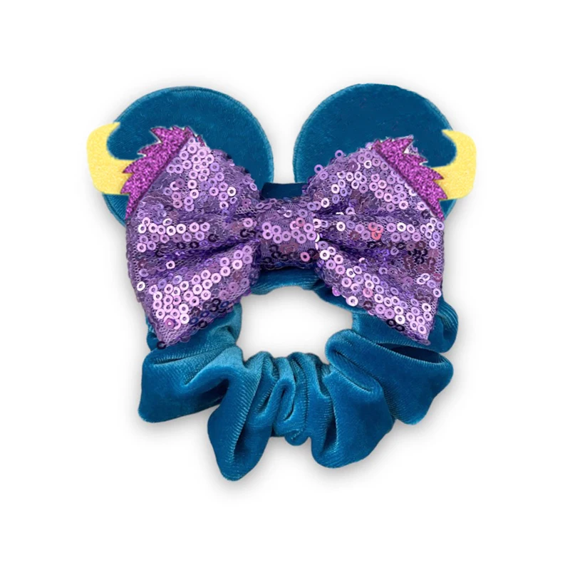 2024 Disney Christmas Mouse Ears Velvet Hair Scrunchies For Girls Women Sequins 4\