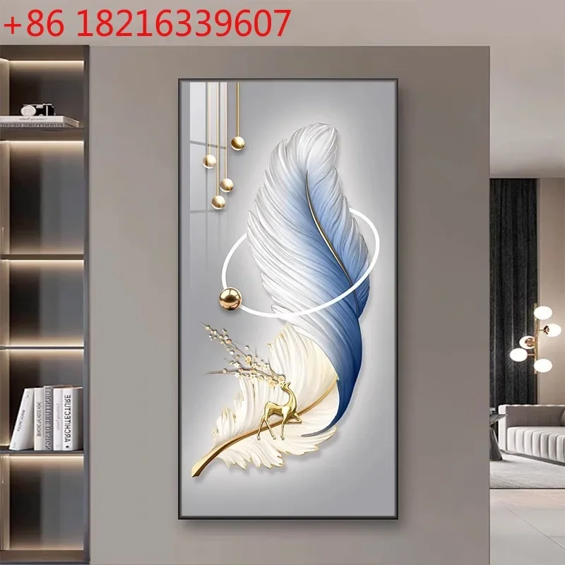 Entry entrance decorative painting living room landscape painting advanced sense