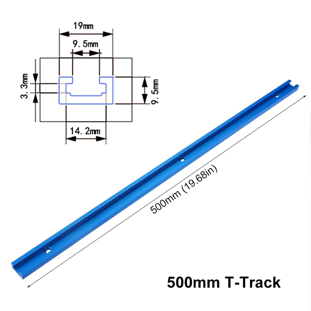 Bagian Miter Jig fungsional alat profesional t-track 300-600mm untuk pertukangan kayu Jig Miter Router merek baru Premium