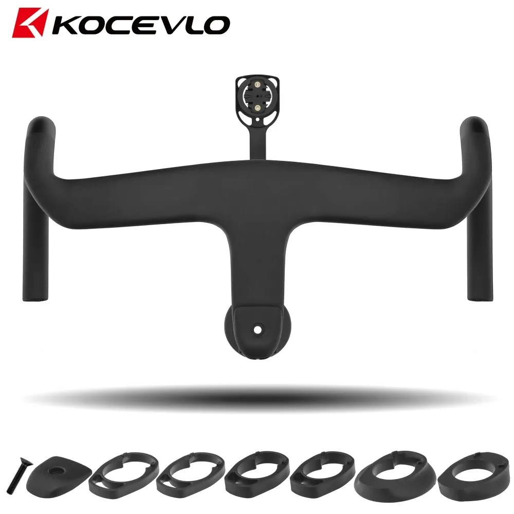 Nouveau guidon de vélo intégré en fibre de carbone pour vélo de route, pour 28,6 mm avec entretoises, pièces et accessoires de cyclisme