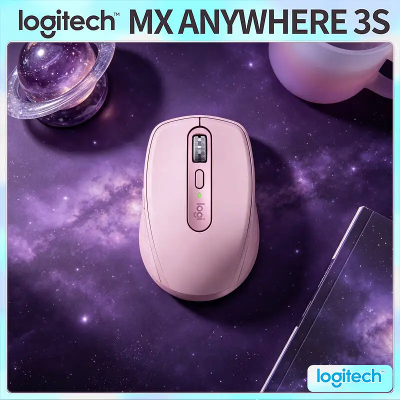 High-Precision MX Anywhere 3S - 8K DPI, 3-Device Bluetooth, Silent Click Tech, Ideal for Book Fair Signing On-site Work