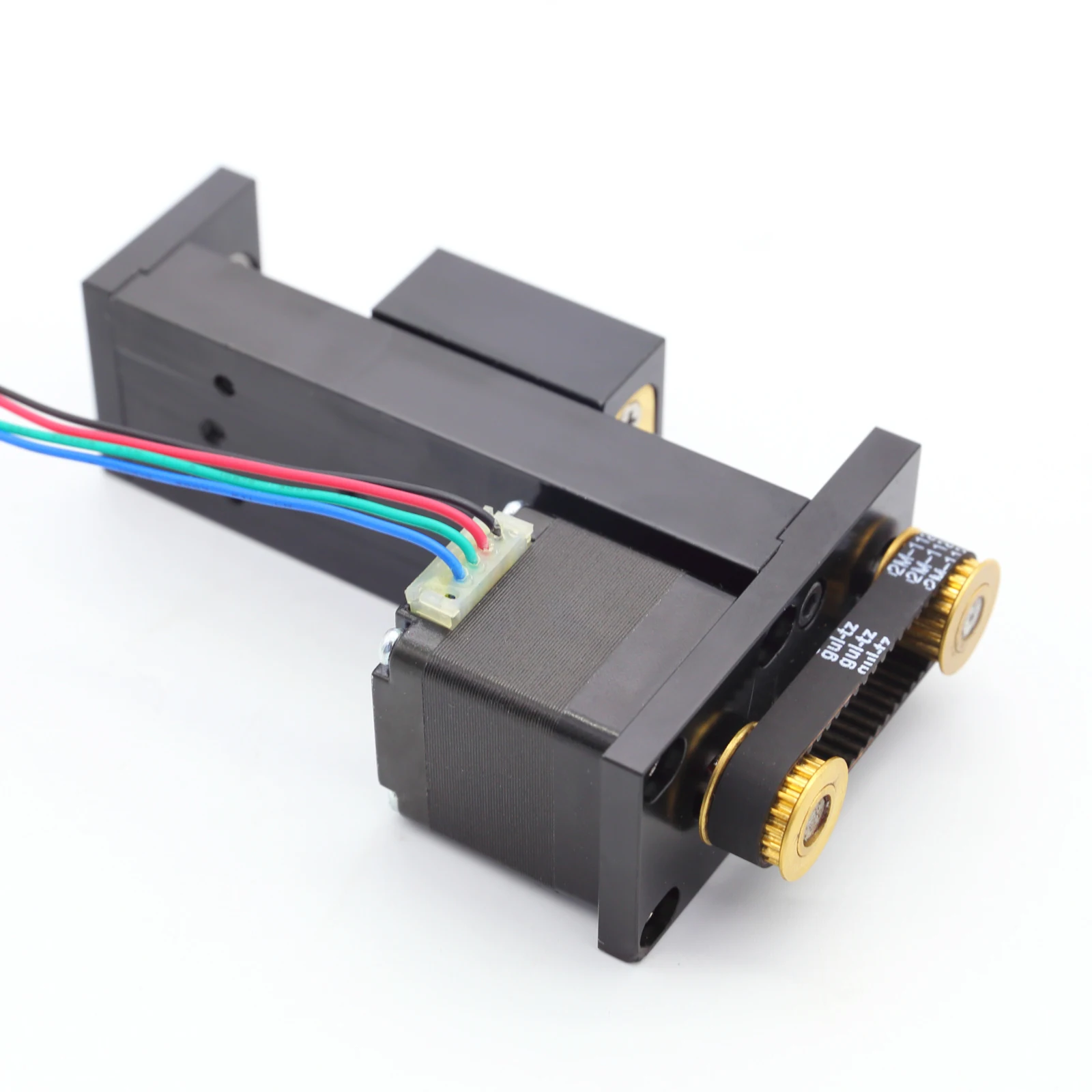Miniature 28 stepper motor cross linear guide module electric reversing T6 type ball screw slide table worktable
